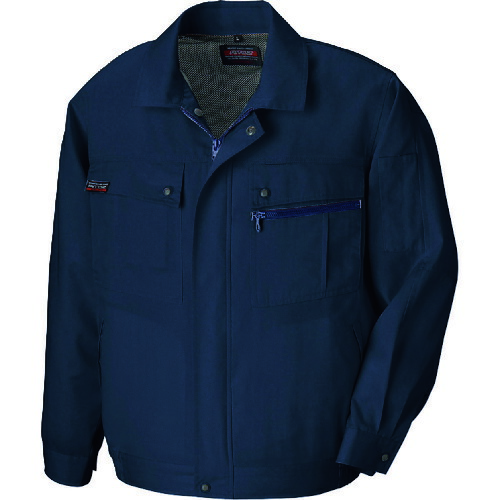 アイトス（AITOZ）　長袖サマーブルゾン（無地）（男女兼用）　ディープネイビー　ＬＬ　【品番：5590-008-LL】