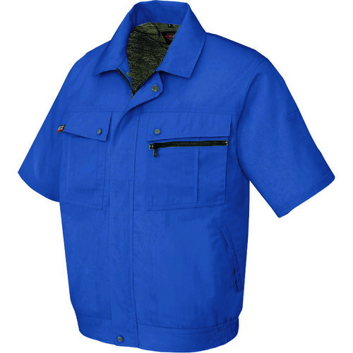 アイトス（AITOZ）　半袖ブルゾン（無地）（男女兼用）　ロイヤルブルー　ＳＳ　【品番：5591-006-SS】