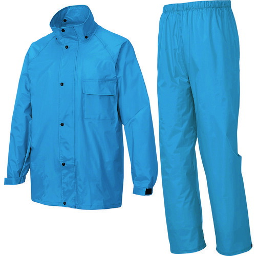 アイトス（AITOZ）　レインスーツ　Ｂー１０　ターコイズ　Ｌ　【品番：58700-027-L】