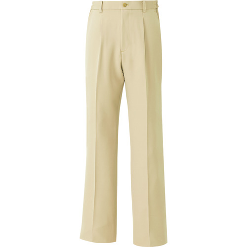 アイトス（AITOZ）　メンズシャーリングパンツ（１タック）　ライトベージュ　Ｓ　【品番：7643-012-S】