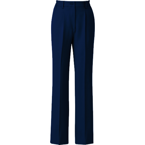 アイトス（AITOZ）　レディースシャーリングパンツ（１タック）　ネイビー　Ｌ　【品番：7644-088-L】