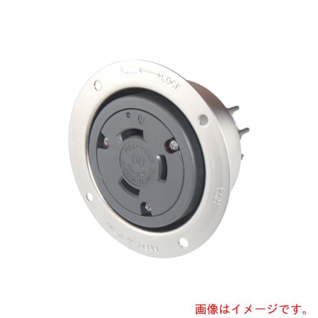 アメリカン電機　引掛形　フランジコンセント　３Ｐ６０Ａ２５０Ｖ　【品番：3626】