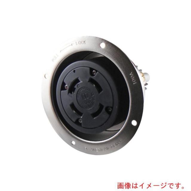 アメリカン電機　引掛形　フランジコンセント　接地３Ｐ１００Ａ２５０Ｖ　【品番：41026】