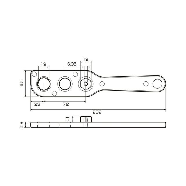 アネックスツール　オフセットアダプターラチェットレンチソケットセット　【品番：AOA-19S3】【JAN：4962485278700】_8