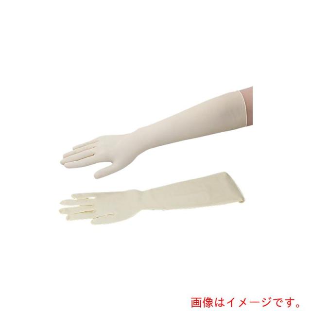 アズワン　ＡＳ　ラテックススーパロング手袋Ｍ滅菌　５０枚　【品番：0-6111-02】