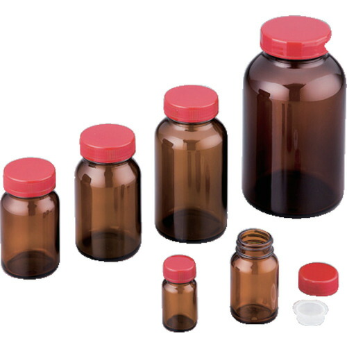 アズワン　ＡＳ　規格瓶ＳＣＣＮｏ．５Ｋ　茶　（８０本入）　【品番：2-4998-04】