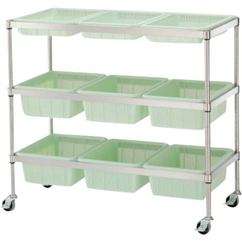 アズワン　ＡＳ　バスケットワゴンＡＳ００２?Ｃ０４　【品番：3-1544-04】