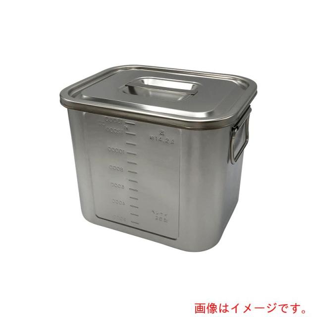 アズワン　ＡＳ　角型目盛付ポット２８型　手付き　【品番：4-1006-10】