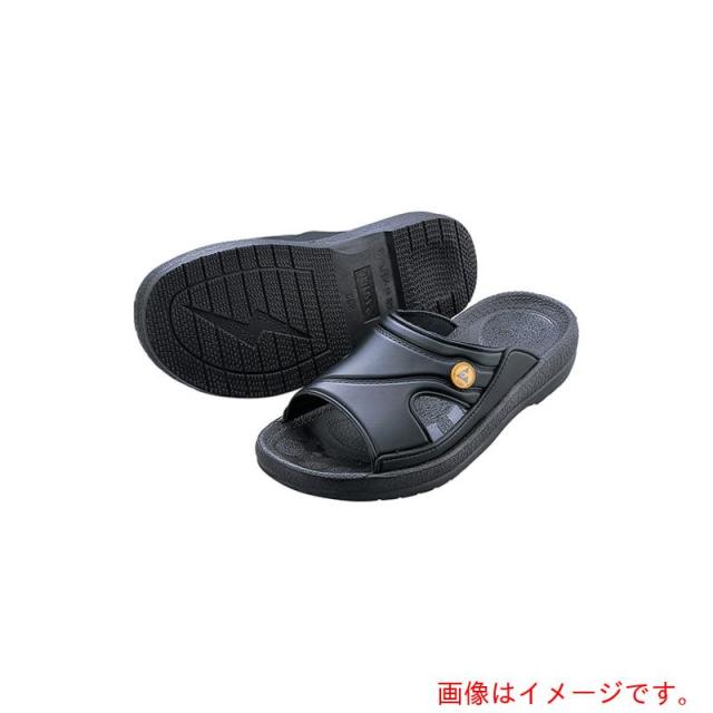 アズワン　ＡＳ　アズピュアＥＳＤスリッパ　黒　Ｌ　【品番：4-1204-02】