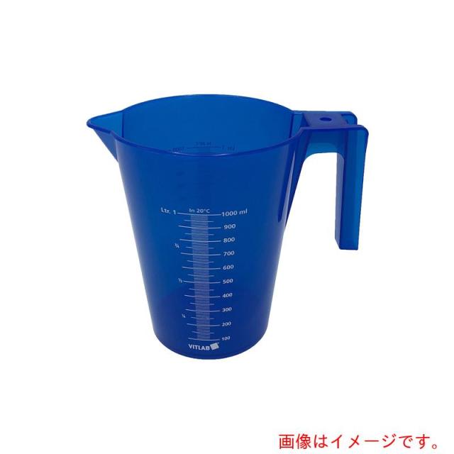 アズワン AS 1000mlカラフル手付ビーカー青12入 【品番:4-2228-01】