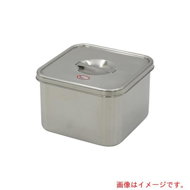 アズワン　ＡＳ　ステン角型ポットＮＯ．６フタ付き　【品番：5-186-04】