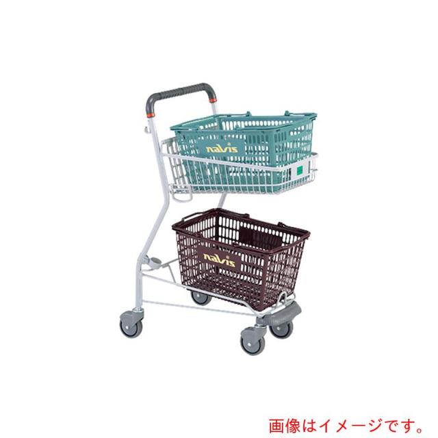 アズワン　ＡＳ　小型ＳＴ　ストッパー付きバスケットカート　【品番：7-7514-01】