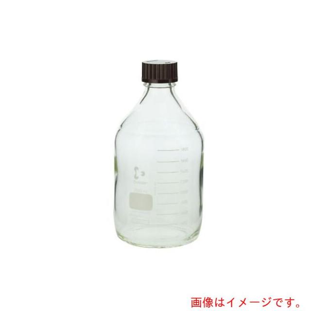 アズワン　ＡＳ　ねじ口びん　赤キャップ付２０００　【品番：2-076-06】