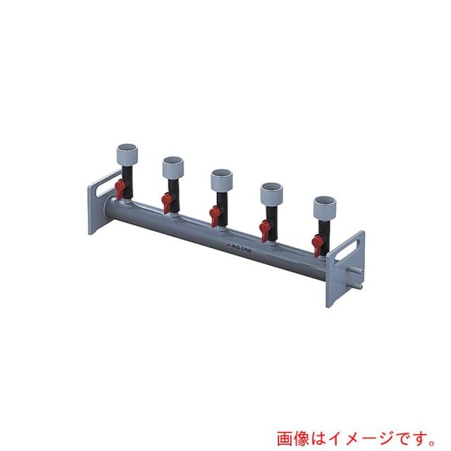 アズワン　ＡＳ　フィルターホルダーマニホルド塩ビ製５連式　【品番：2-258-02】