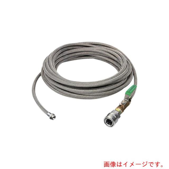 アサダ Asada 1／4SUS洗管ホース コック無 20m SUS