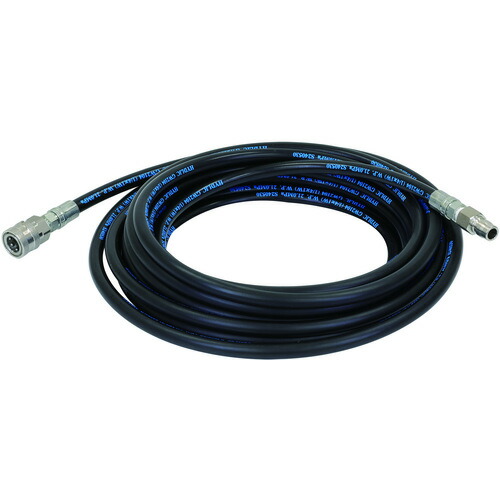 アサダ　Asada　１／４延長用高圧ホース　８／６０・８．５／６０用　１０ｍ　Ｑカプラ　【品番：R10602】