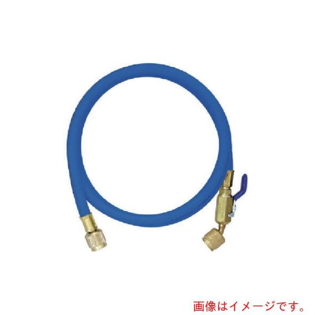 アサダ　Asada　Ｒ４１０Ａ用チャージングホースプラス２　ボールバルブ付　１５２ｃｍ　青　【品番：Y29205】