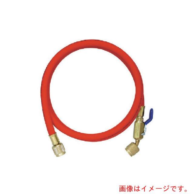 アサダ　Asada　Ｒ４１０Ａ用チャージングホースプラス２　ボールバルブ付　１５２ｃｍ　赤　【品番：Y29605】