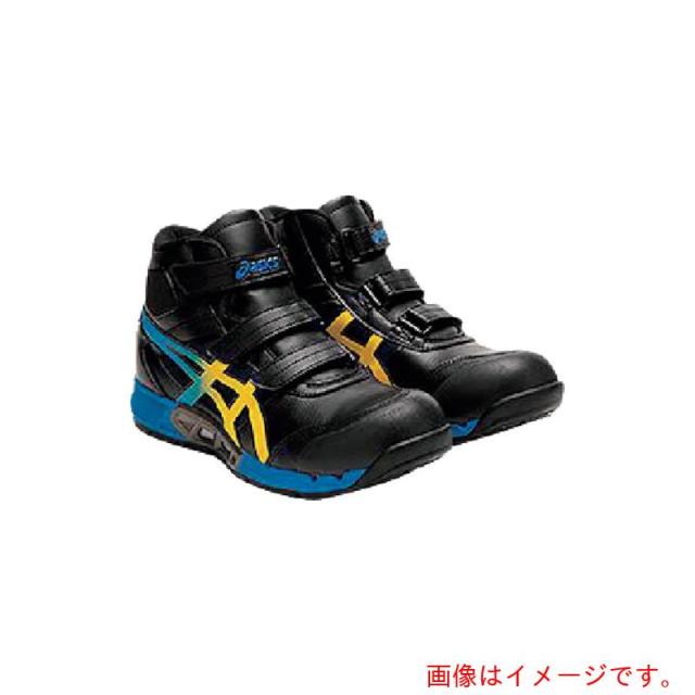 アシックス　ASICS　ウィンジョブＣＰ３０８　ＡＣ　ブラック×ヴァイブラントイエロー　２５．５ｃｍ　【品番：1271A055.001-25.5】