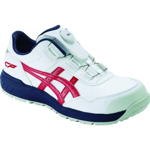 アシックス ASICS ウィンジョブCP306 BOAホワイト/クラシックレッド 24.5cm 【品番:1273A029.100-24.5】
