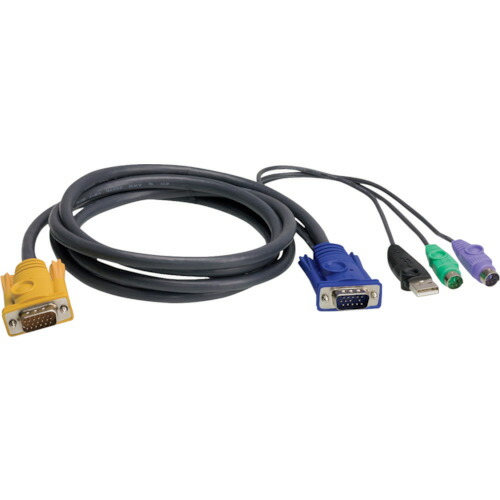 ATENジャパン　ATEN　ＵＳＢ・ＰＳ／２コンボＫＶＭケーブル　ＳＰＨＤタイプ　３ｍ　【品番：2L-5303UP】