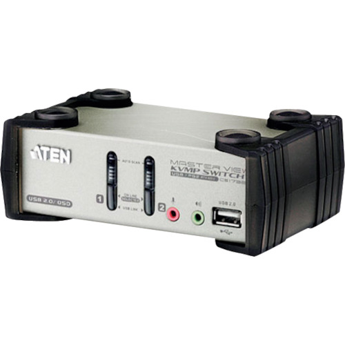 ATENジャパン　ATEN　ＫＶＭＰ（ＴＭ上）スイッチ　２ポート／ＶＧＡ／ＵＳＢ２．０ハブ２ポート　（ＯＳＤ搭載）　【品番：CS1732B】 28,021円
