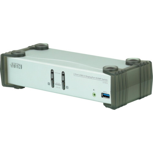 ATENジャパン　ATEN　ＫＶＭＰ（ＴＭ上）スイッチ　２ポート／ＵＳＢ／ＤｉｓｐｌａｙＰｏｒｔ／ＵＳＢ　３．０ハブ搭載　【品番：CS1912】