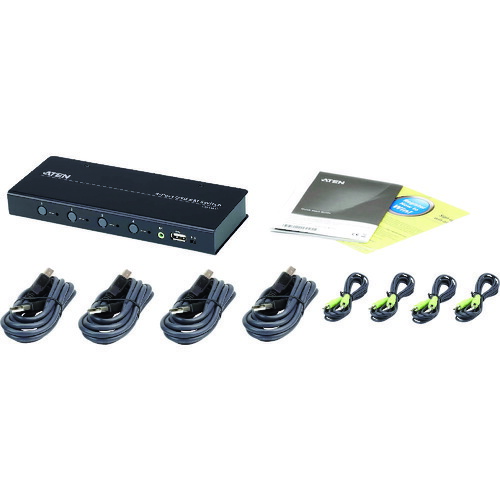 ATENジャパン　ATEN　４ポートＵＳＢマルチスクリーンコントロールＫＭスイッチ　【品番：CS724KM】_3