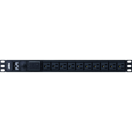 ATENジャパン　ATEN　電源タップ　１０ポート　ベーシックＰＤＵ　２０Ａ（最大）　ＮＥＭＡ　５?２０Ｒ×１０口　サージ保護機能搭載　【品番：PE0210SA】