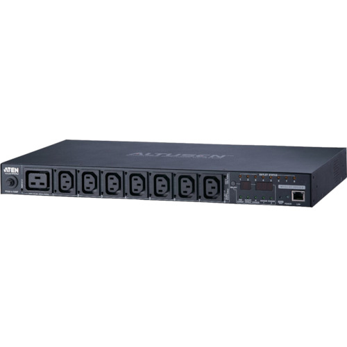 ATENジャパン　ATEN　ｅｃｏ　ＰＤＵ　／入力２００Ｖ／最大２０Ａ／エネルギー管理機能搭載　／８ポート　【品番：PE6208B】