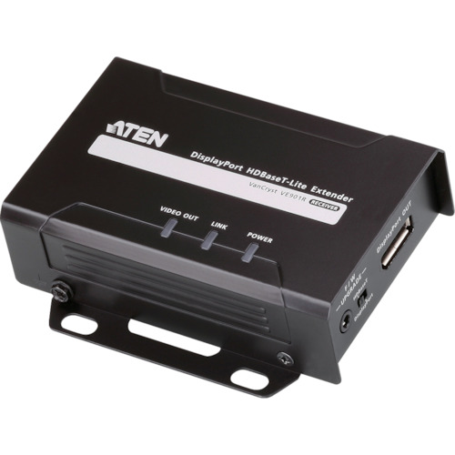 ATENジャパン　ATEN　ビデオ延長器用レシーバー　ＤｉｓｐｌａｙＰｏｒｔ　／　４Ｋ対応　【品番：VE901R】