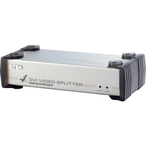 ATENジャパン　ATEN　ビデオ分配器　ＤＶＩ　／１入力　／　４出力　／　オーディオ　／　シングルリンク対応　【品番：VS164】