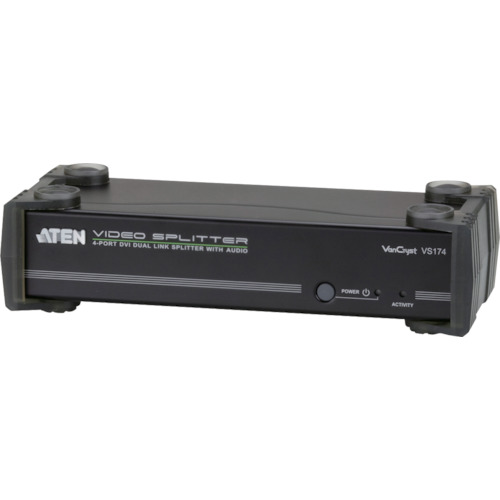 ATENジャパン　ATEN　ビデオ分配器　ＤＶＩ　／　１入力　／　４出力　／　デュアルリンク対応　【品番：VS174】
