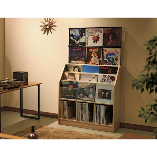 オークス　レコード収納　レコードディスプレイラック　【品番：RCS1030N】