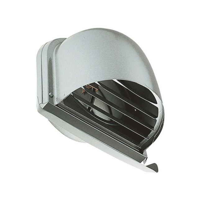 バクマ工業　U型フード付換気口 ［防火ダンパー付］・ND-SUV2タイプ アミ付・取付穴付 200φ　【品番：ND-200SUV2-A3-SL-120℃】