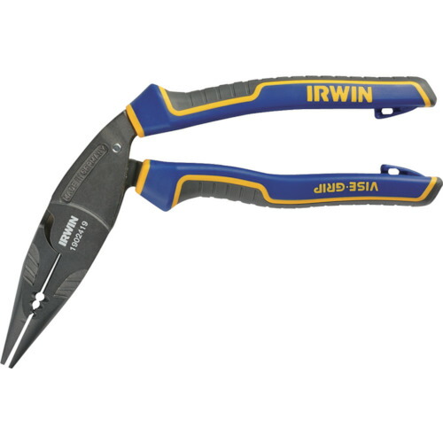 スタンレーブラック・アンド・デッカー（BLACK＋DECKER）　ＩＲＷＩＮ　エルゴマルチロングノーズ゛プライヤー　８”　２０５ｍｍ　【品番：1902419】