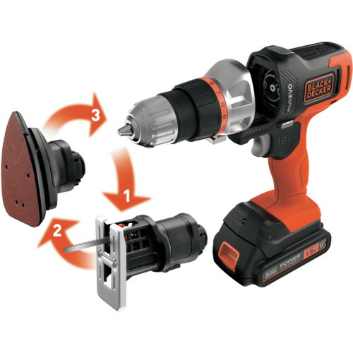 スタンレーブラック・アンド・デッカー（BLACK＋DECKER）　Ｂ＋Ｄ　１８Ｖマルチツール　ベーシック　【品番：EVO185B1-JP】