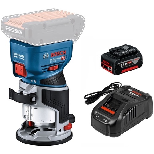 BOSCH（ボッシュ）　１８Ｖコードレストリマー＋バッテリー充電器セット　【品番：GKF18V-8SET】