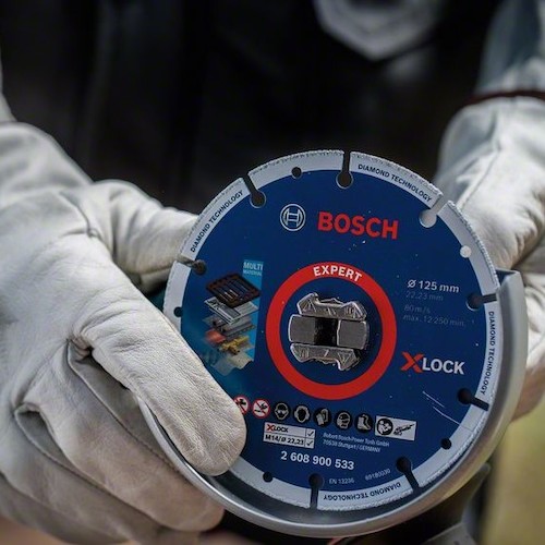 BOSCH（ボッシュ）　Ｘ?ＬＯＣＫディスクグラインダーセット　【品番：GWX750-125SJ2】