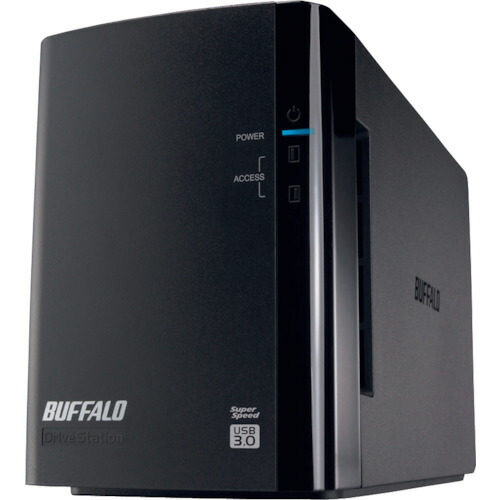 バッファロー（BUFFALO）　ドライブステーション　ミラーリング機能搭載　ＵＳＢ３．０用　外付けＨＤＤ　２ドライブモデル　４ＴＢ　【品番：HD-WL4TU3/R1J】