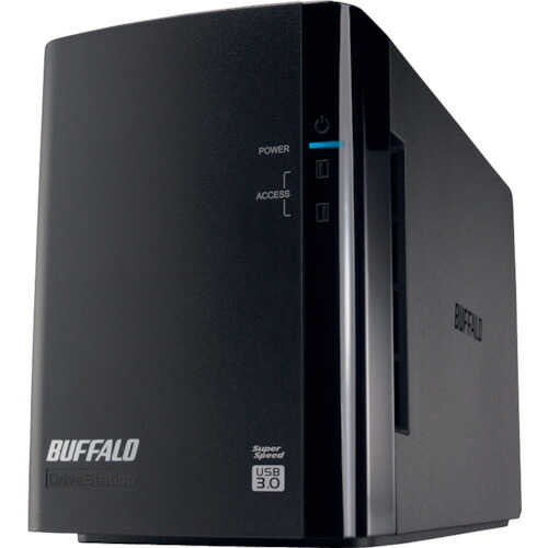 バッファロー（BUFFALO）　ドライブステーション　ミラーリング機能搭載　ＵＳＢ３．０用　外付けＨＤＤ　２ドライブモデル　６ＴＢ　【品番：HD-WL6TU3/R1J】