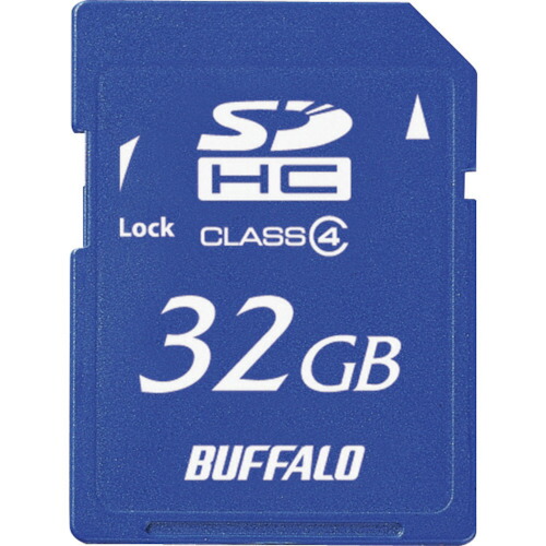 【メール便対応】バッファロー(BUFFALO) Class4 SDHCカード 32GB 【品番:RSDC-S32GC4B】