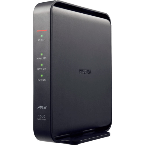 バッファロー（BUFFALO）　Ｗｉ?Ｆｉルーター　無線ＬＡＮ親機１１ａｘ／ａｃ／ｎ／ａ／ｇ／ｂ　１２０１＋３００Ｍｂｐｓブラック５５×１５９×１３０　【品番：WSR-1500AX2L】 7,082円