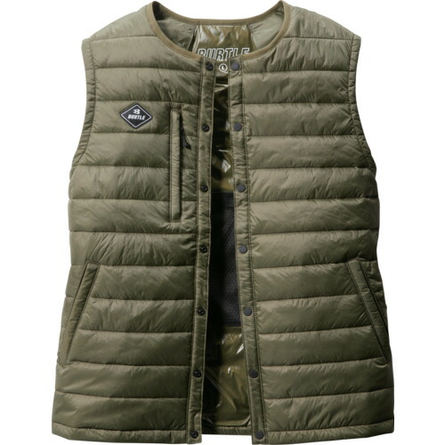 バートル　BURTLE　ダウンベスト３２５４−６１−Ｌアーミカーキ　【品番：3254-61-L】