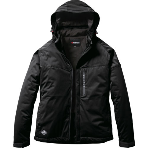 バートル　BURTLE　ストレッチフーディ防寒ジャケット３２６０−３５−Ｌブラック　【品番：3260-35-L】