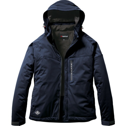 バートル　BURTLE　ストレッチフーディ防寒ジャケット３２６０−３−Ｌネイビー　【品番：3260-3-L】