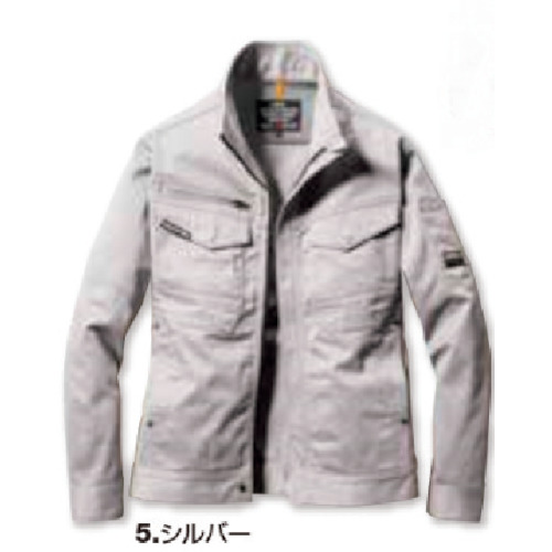 バートル　BURTLE　ジャケット　８１０１−５−Ｌ　シルバー　【品番：8101-5-L】