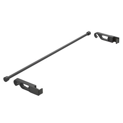クリナップ　リンクシェルフ用バーセット 間口45cmタイプ　ブラック　【品番：ZKR045BNB-K】