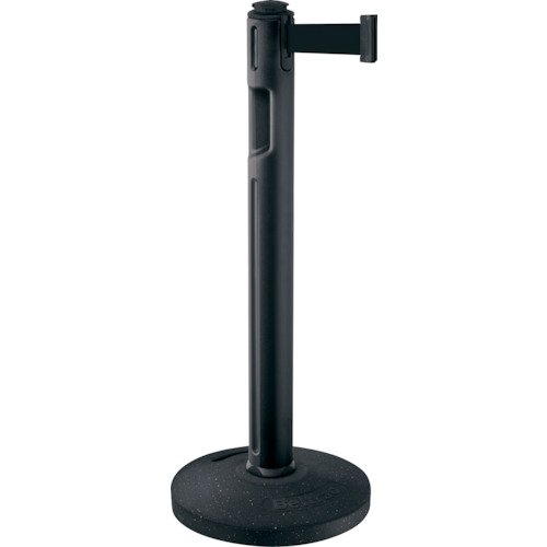 山崎産業（CONDOR）　ガイドポール　８０−５０００Ｒ（再生ゴムタイプ）　支柱黒　ベルト黒　【品番：YG-28L-PC】