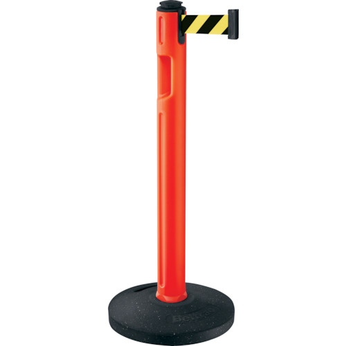 山崎産業（CONDOR）　ガイドポール　８０−５０００Ｒ（再生ゴムタイプ）　支柱橙　ベルトトラ柄　【品番：YG-30L-PC】